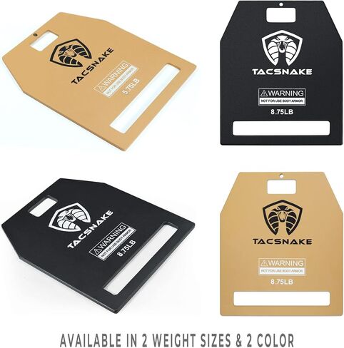 ألواح سترة الوزن من Tacsnake بوزن 5.75 رطل/ 8.75 رطل/ 14.75 رطل للسترة الموزونة، وتدريبات القوة، والجري، والتمرين in Kuwait