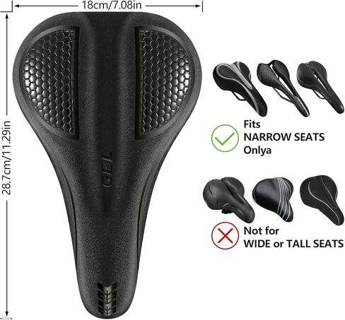 Bike Seat Cushion Gel Padded Bike Seat Cover Extra Soft Comfy for Men Women Comfort,with Peloton Stationary, Exercise, Mountain Bikes, Road & Electric in Saudi Arabia