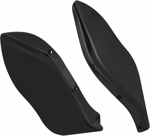 Twilight Garage قطعتان من عاكسات الهواء الانسيابية وأجنحة جانبية للزجاج الأمامي وغطاء جانبي متوافق مع Harley Davidson Street Glide Electra Glide Tri Glide 1996-2013 in Saudi Arabia