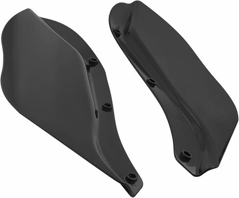 Twilight Garage قطعتان من عاكسات الهواء الانسيابية وأجنحة جانبية للزجاج الأمامي وغطاء جانبي متوافق مع Harley Davidson Street Glide Electra Glide Tri Glide 1996-2013 in Saudi Arabia