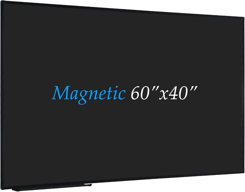 JILoffice Magnetic Black Chalkboard/Black Board 36 x 24 Inch, Black Aluminum Frame Board with Marker Tray for Office Home and School, Best Choice for Note and Art in Saudi Arabia