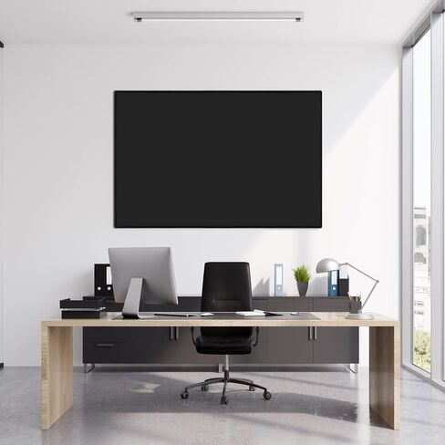JILoffice Magnetic Black Chalkboard/Black Board 36 x 24 Inch, Black Aluminum Frame Board with Marker Tray for Office Home and School, Best Choice for Note and Art in Saudi Arabia