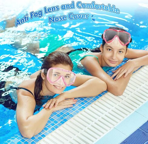 LEIFIDE 6 Pack Adult Snorkel Swim Mask Bulk Diving Mask Swim Goggles Silicone Anti Fog Swimming Goggles with Nose Cover Wide View Tempered Glass Dive Mask Anti Leak Pool Goggles for Youth Man Woman in Saudi Arabia