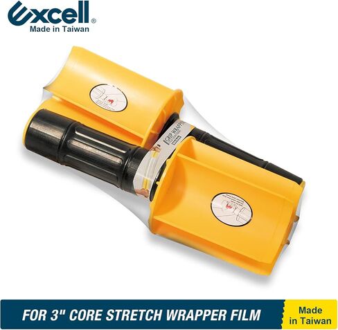 موزعات أفلام تغليف صغيرة قابلة للتمدد من Excell (3 بوصات أساسية)، أغلفة يدوية، موزع أفلام مطاطية محمول باليد مع فرامل، تستخدم للمكتب والمنزل والمتاجر والمستودعات (3 بوصات) in Saudi Arabia