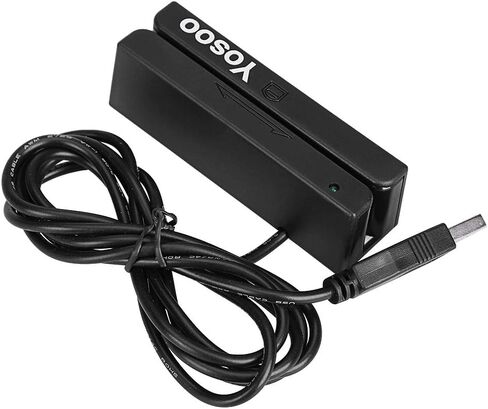 بطاقة ائتمان ذات شريط مغناطيسي من Ejoyous، USB 3 مسارات Hi Co قارئ بطاقات الائتمان Swiper Magstripe Swipe Card MSR90 لنقطة البيع (POS)، التحكم في الوصول، التحقق من الهوية in Saudi Arabia