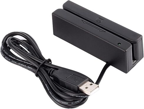 Zeroone قارئ بطاقات الائتمان، قارئ بطاقات الشريط المغناطيسي Msr90 USB 3 مسارات POS نظام بطاقة الائتمان أمين الصندوق ميني ماج قارئ السرعة Swiper in Kuwait
