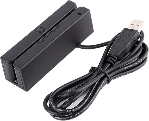 Zeroone قارئ بطاقات الائتمان، قارئ بطاقات الشريط المغناطيسي Msr90 USB 3 مسارات POS نظام بطاقة الائتمان أمين الصندوق ميني ماج قارئ السرعة Swiper in Kuwait