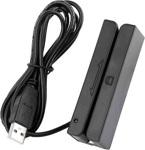 Zeroone قارئ بطاقات الائتمان، قارئ بطاقات الشريط المغناطيسي Msr90 USB 3 مسارات POS نظام بطاقة الائتمان أمين الصندوق ميني ماج قارئ السرعة Swiper in Kuwait
