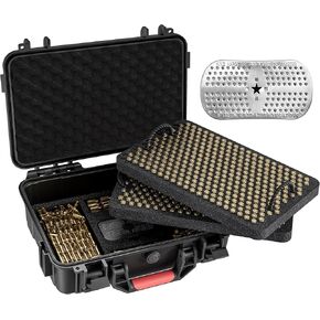 600-700 Round 9mm Ammo Storage Case - Travel Safe/Mil Spec/Waterproof Ammo Box Fits 9x19mm Parabellum/9mm Luger, 380ACP, 38 S&W, 356 TS&W,7.63mm Mannlicher,8mm Steyr,.357SIG
