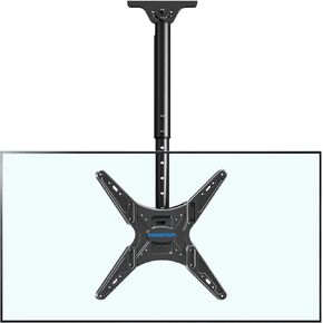 MOUNTUP Ceiling TV Mount for Most 24''- 65'' TVs, Hanging TV Ceiling Mount for 32 43 50 55 60 65 inch TVs, Full Motion Height Adjustable TV Mount Bracket, Holds up to 99lbs, Max VESA 400x400mm, MU0039