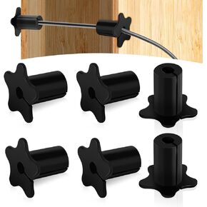 6pcs Cable Routing Kit for Starlink, Silicone Cable Feed Pass Through Bushings Cable Grommet for 5/8 Inch Cables Wall Hole Cable Routing Kit Accessories for Starlink Ethernet Cables (White)