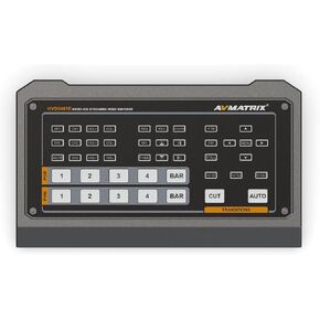 AVMATRIX HVS0401E Video Switcher Mixer 4 Channel SDI HDMI Inputs 2 Channel PGM Output for Live Streaming Recording