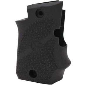Hogue Overmolded Rubber Grip for SIG SAUER P938 Ambi-Safety with Finger Groves, Black - 98080