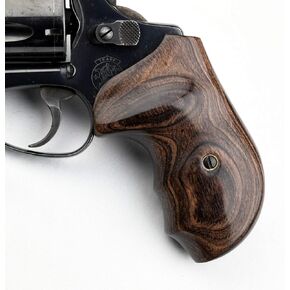 Altamont - S&W J Round Revolver Grips - Bateleur - Real Wood Gun Grips fit Smith & Wesson J Frame Round Butt .38 Special and 9mm Revolvers - Made in USA