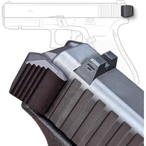 Milspin Aircraft-grade Aluminum Racker Jacker Compatible with Glock 43, 43X, 43XMOS, 48, 48MOS with improved Slide Grip I Veteran Crafted in USA