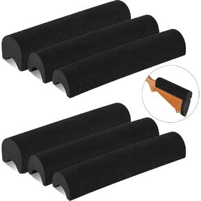 Gueevin 6 Pieces Rifle Cheek Riser Rest Pad Black EVA Foam Non Slip Cheek Riser for Rifle Gun Buttstock Cover