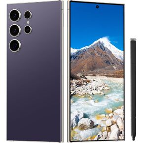 Unlocked Cell Phones C24 Ultra 5G Smartphone Android 13 Phones 8+256GB/6.8" HD Screen/Dual SIM/108MP+48MP Camera/6800 mAh/Built-in Pen (Green)
