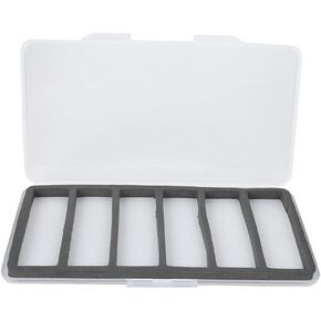 Fishing Tackle Organizer, ABS Magnetic Fly Fishing Storage Box Fish Hook Lure Tackle Case with Foam Accessory(6 Grid)