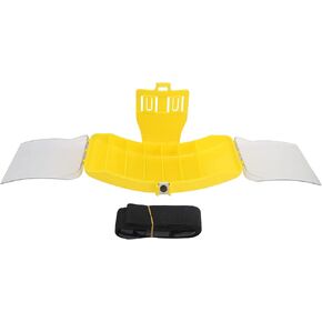 VGEBY Fishing Box, Portable Waist Fishing Box with Belt Plastic Fishing Tackle Bait Lure Hook Storage Organizer for Fishing(Yellow)
