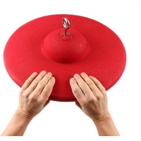 Atomik Rock Climbing Holds 16 inch UFO Disk in Red for Grip and Strength Training as Seen on American Ninja Warrior