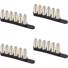 Speed Strips for 38 357 Caliber, Black Speed Strip 6 Round (4 Pack)