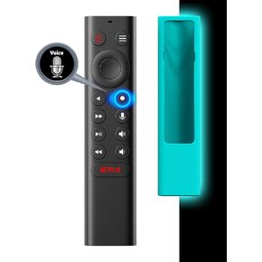 (with Blue Luminous Case) Replace for Nvidia Shield Remote Control Replacement with Voice Search, Backlit Buttons, IR Blaster to Control Your TV, Customizable Menu Buttons