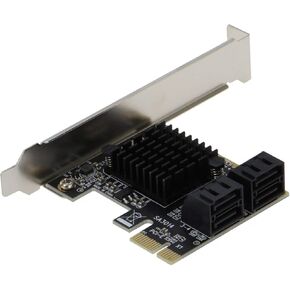 Sedna - PCIe 4 Port SATA6G Adapter Card (Marvell 9215) with Low Profile Bracket