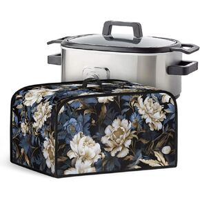 Van Gogh Wheatfield Slow Cooker Cover Resistant Oval Slow Cooker Cover Fits for Most 6-8 Quart Oval Slow Cooker Small Appliance Dust Cover for Home Kitchen Decoration
