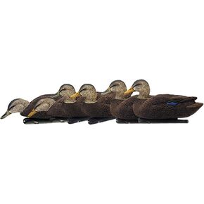 Avian-X Top Flight Flocked Duck Floater Decoy (6 Pack), Black