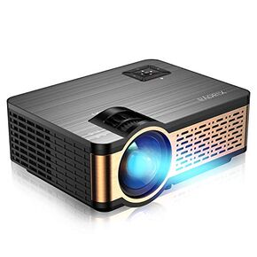 Outdoor Projector, HD Movie Projector Support 1080P, 4000 Lumens Home Theater Projector with HiFi Speaker, Compatible with HDMI, Fire Stick, USB (Black)