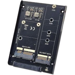 Xiwai Dual NGFF B+M Key M.2 SSD Card JBOD Raid0 Span Bridge to 2.5inch SATA Combo HDD Disk Drive Enclosure in Kuwait