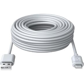 eufy Security 15ft/4.5m USB-A to USB-C Power Cable, Compatible with eufyCam S3 Pro and All Upcoming eufy Battery Cameras, Continuous Power and 24/7 Security.