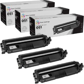 LD Products Compatible Toner Cartridge Replacement for Canon 051 2168C001 (Black, 3-Pack) Compatible with The Following Canon Printer Models Pixma MP170
