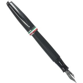 قلم حبر MONTEVERDE USA Aldo Domani Italia (أسود غير لامع) - كعب - قلم فاخر للرجال والنساء، المكتب، الأعمال، المدرسة، هدية
