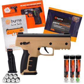 Byrna SD [الدفاع عن النفس] الحزمة النهائية للقاذف الحركي - قاذفة مقذوفات حركية غير فتاكة، الدفاع عن المنزل، الدفاع الشخصي | تم تجميعها بفخر في الولايات المتحدة الأمريكية