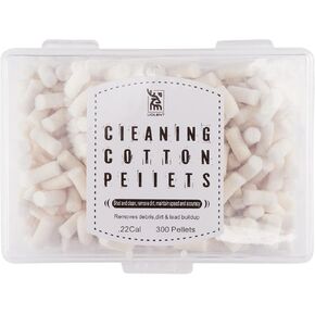 uolent Cleaning Cotton Wool Felt Cleaning Pellets for Maintenance .22.177 Caliber 300 Counts with Storage Box