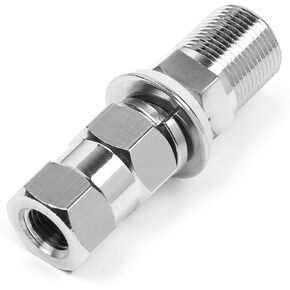 Fumei 3/8 x 24 Thread CB Antenna Sturdy Mount with SO-239 Copper Nickel Plated Connector Fits for 1/2" Hole