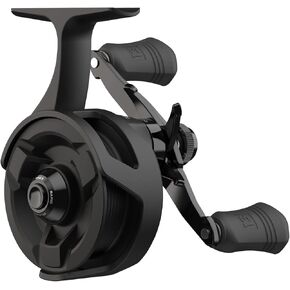 13 FISHING - Descent - Inline Ice Fishing Reel - 2.7:1 Gear Ratio - Left Hand Retrieve (Gen 2) - D2-2.7-LH, Black