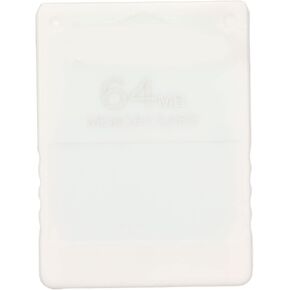 PS2 FMCB Memory Card McBoot 64MB 1.966 for Playstation2 Standard and Slim Line Version Game Console, High Speed Plug and Play External Data Storage (White)