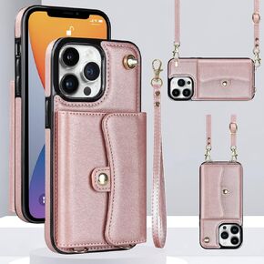 Asuwish Phone Case for iPhone 12 Pro iPhone12 6.1 Wallet Cover with RFID Blocking Credit Card Holder Wrist Crossbody Strap Lanyard Leather Cell Accessories iPhone12pro 5G i 12s 12pro Women Men Purple
