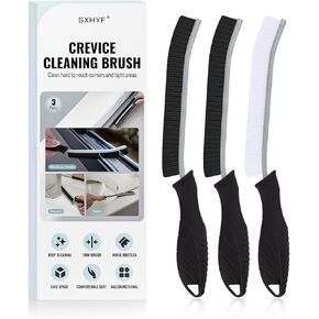 SXhyf Cleaning Brush - Hard Bristle Crevice Cleaning Brush, Multifunctional Gap Scrub Brush, Home Essentials, Bathroom Cleaner Tools for Household Use, Kitchen, Window, Faucets, Toilet, Grout, Car