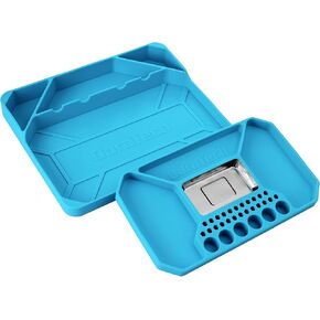 DURATECH 2-Piece Silicone Tool Tray, Premium Non-Slip Flexible Tool Organizer with Magnetic Tray, Tool Storage for Socket, Bolts and Nuts, Screwdriver bits, Gift for Christmas, Mechanic & Garage Tool