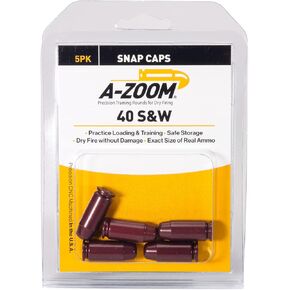 A-Zoom 40 S & W Snap Cap 5PK, Red (15114)