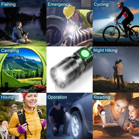 UV Flashlight Black Light, 3-in-1 Magnetic Flashlight Rechargeable, High Lumen Tactical LED Flashlight, 7 Modes Waterproof UV Light for Camping Emergencies Pet Urine Detection in Kuwait