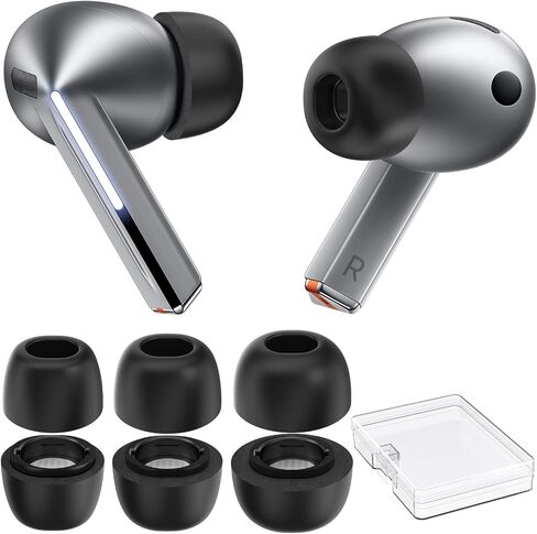 AhaStyle Memory Foam Earbud Tips for Samsung Galaxy Buds3 Pro (2024)【Fit the Charging Case】3 Pairs S/M/L Ultimate Comfort Noise Canceling Memory Foam Ear Replacement Tip for Samsung Galaxy Buds Pro 3 in Saudi Arabia