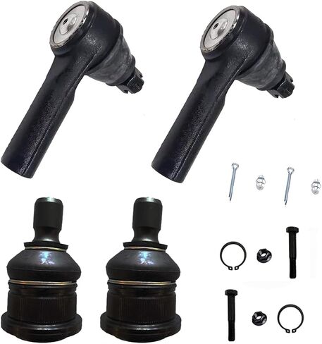 Front Inner and Outer Tie Rod End + Lower Ball Joint FITS for 2007-2012 Dodge Caliber, for 2007-2017 Jeep Compass Patriot, K500063 ES800408 EV80645 Front Suspension Tie Rods Lower Ball Joint- 6pc Set in Kuwait