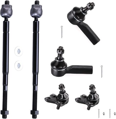 Front Inner and Outer Tie Rod End + Lower Ball Joint FITS for 2007-2012 Dodge Caliber, for 2007-2017 Jeep Compass Patriot, K500063 ES800408 EV80645 Front Suspension Tie Rods Lower Ball Joint- 6pc Set in Kuwait