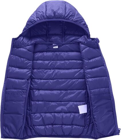 Aivtalk Boys Girls Puffer Down Vest Toddler Kids Hooded Zip Sleeveless Jacket Winter Coat in Kuwait