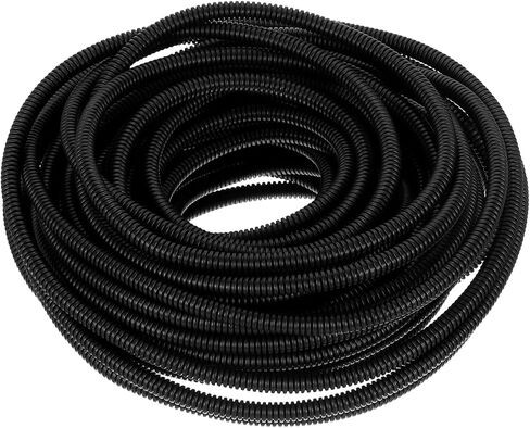 HARFINGTON Wire Loom Tubing 10FT - 1/4 inch, Wire Conduit Hose Cord Protector Cable Sleeves Flexible Electrical Wire Cover in Saudi Arabia
