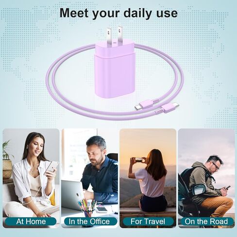 لشاحن سامسونج جالاكسي فائق السرعة من النوع C، كتلة شاحن هاتف أندرويد 25 واط وكابل USBC إلى USB-C بطول 10 أقدام لهاتف Galaxy S24 Ultra/S24/S24+، S23 S22 S21 S20 Ultra/+، iPad 2Pack in Kuwait